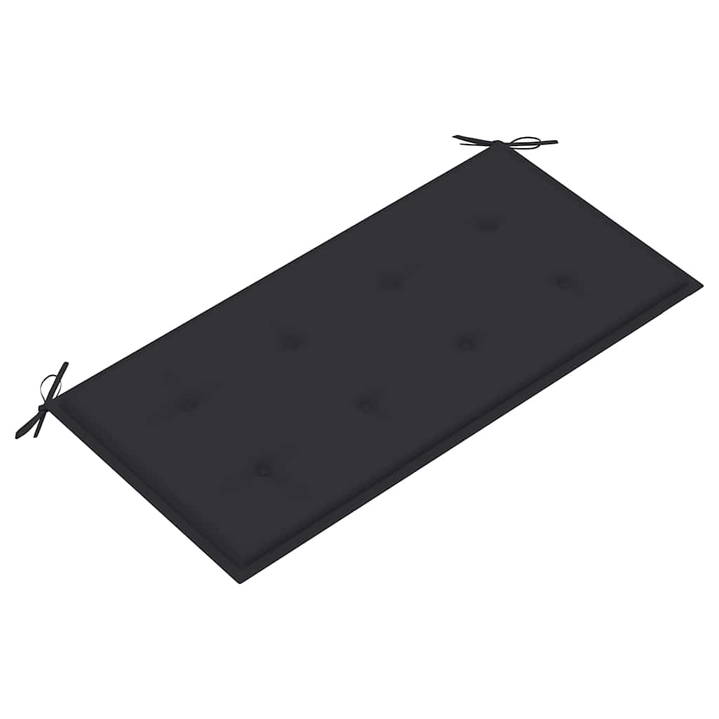 Zahradní Lavice S Antracitovou Poduškou 112 Cm Masivní Teak