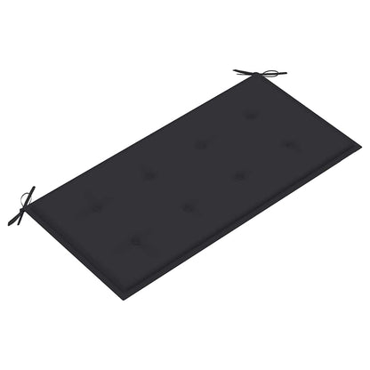 Zahradní Lavice S Antracitovou Poduškou 112 Cm Masivní Teak