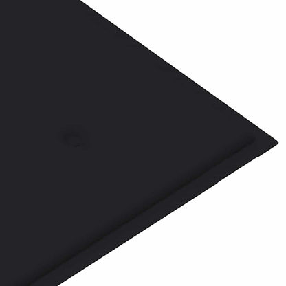 Zahradní Lavice S Černou Poduškou 112 Cm Masivní Teak