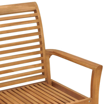 Zahradní Lavice S Vínovou Poduškou 112 Cm Masivní Teak