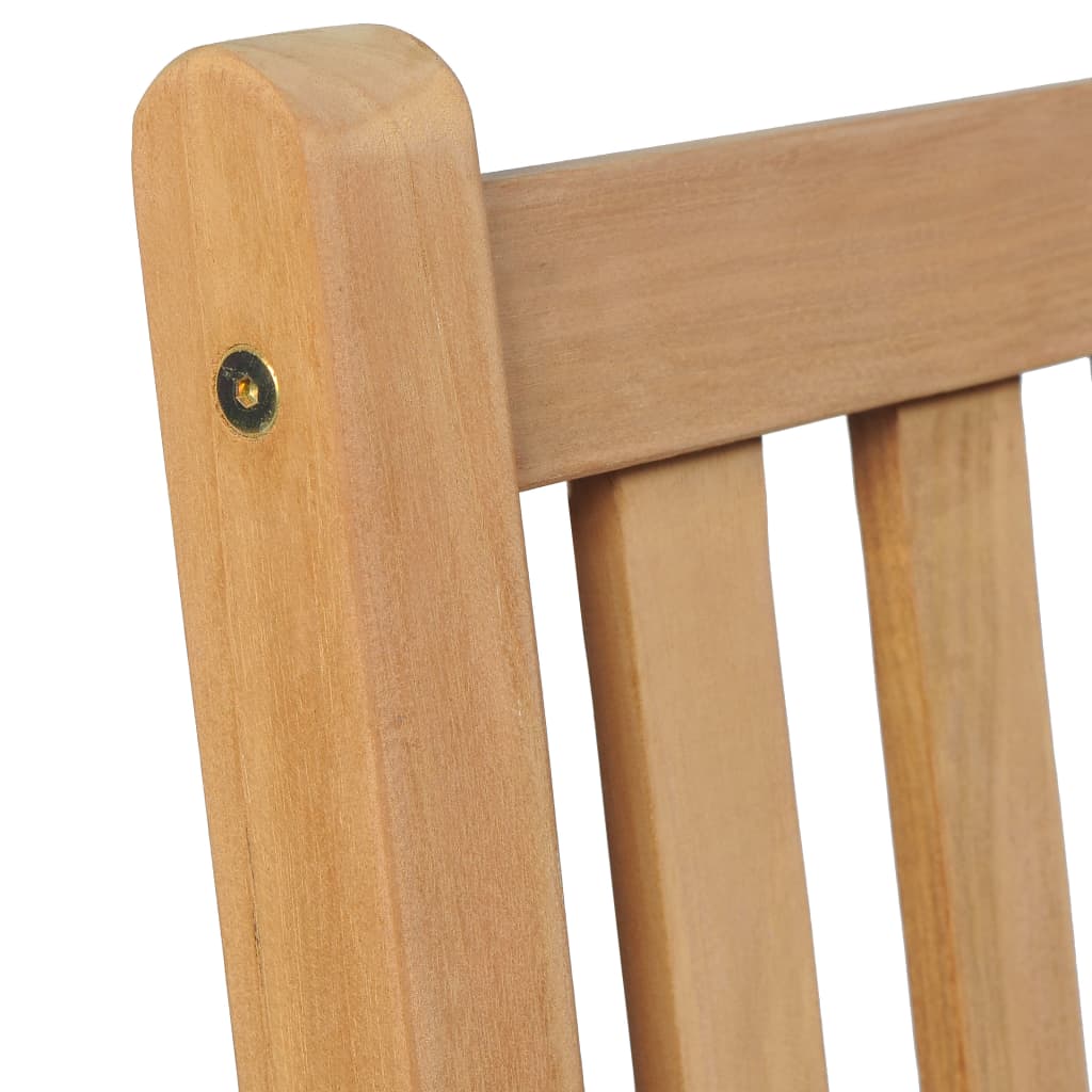 Zahradní Židle 2 Ks S Krémovými Poduškami Masivní Teak