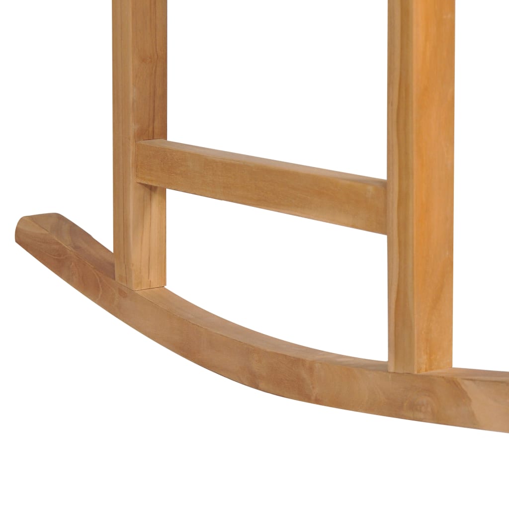 Houpací Křeslo Se Světle Modrou Poduškou Masivní Teak