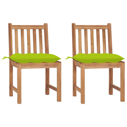 Zahradní Židle 6 Ks S Poduškami Masivní Teak