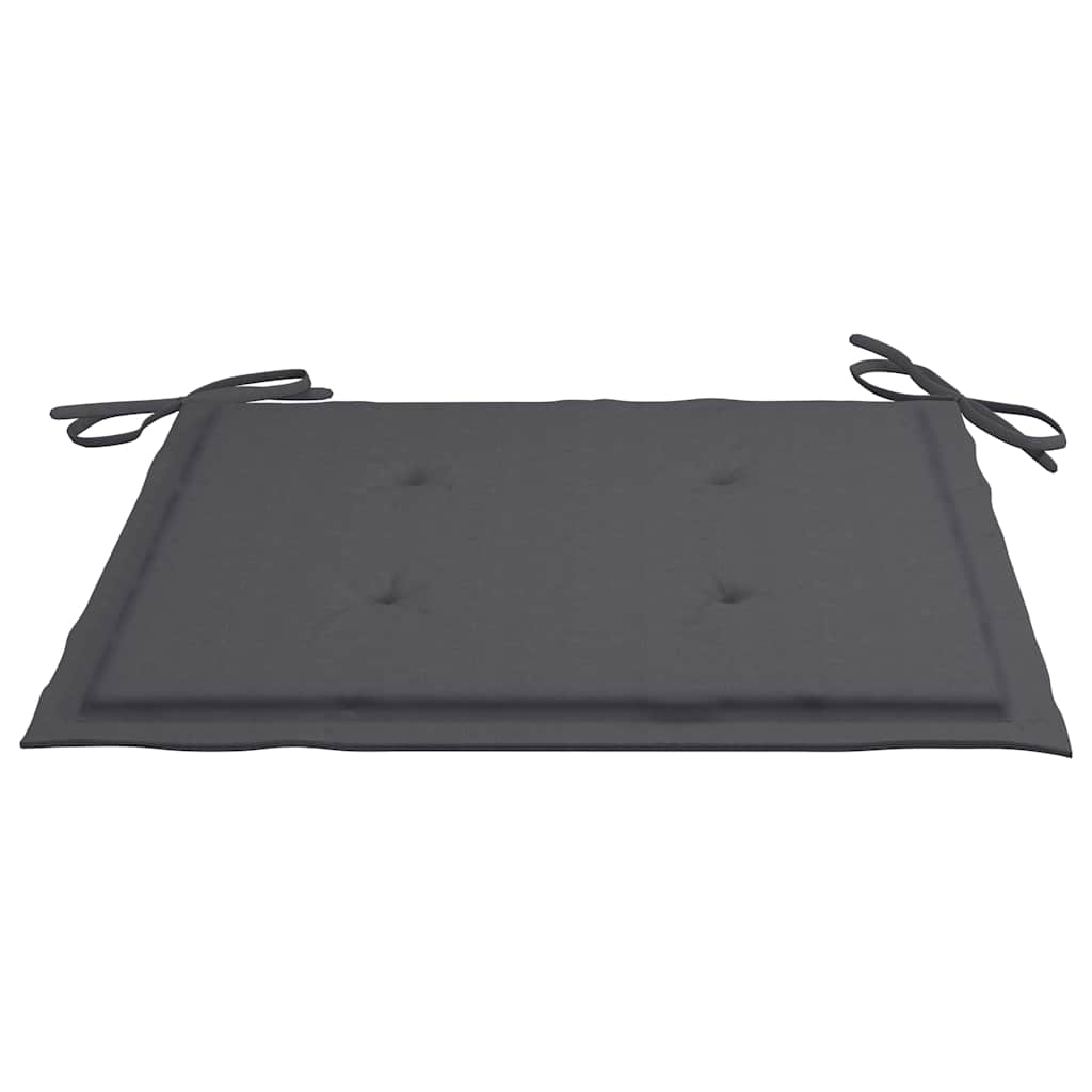3Dílný Skládací Zahradní Jídelní Set S Poduškou Masivní Teak
