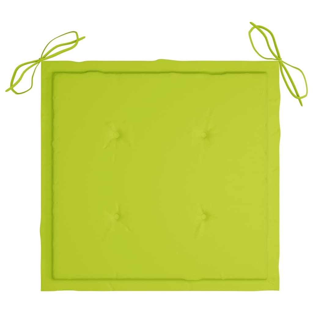 3Dílný Skládací Zahradní Jídelní Set S Poduškou Masivní Teak
