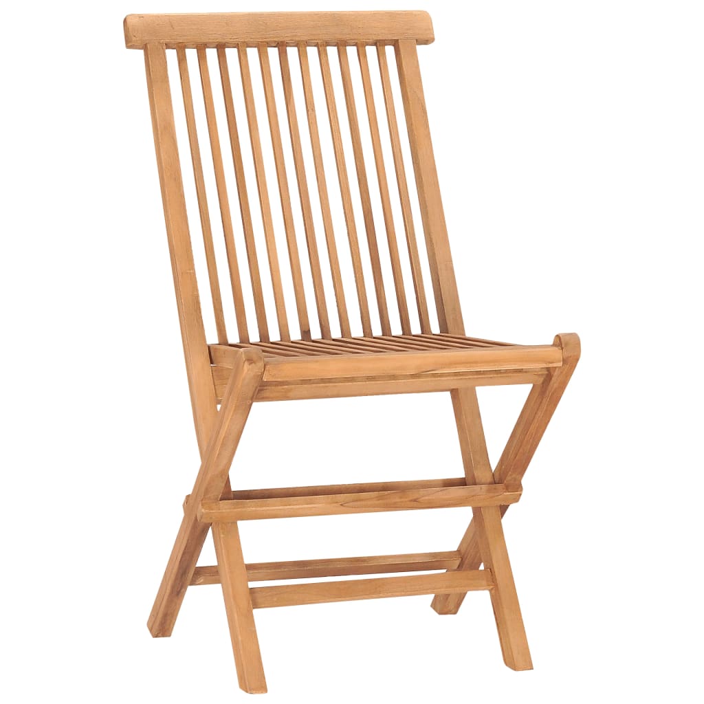 3Dílný Skládací Zahradní Jídelní Set S Poduškou Masivní Teak
