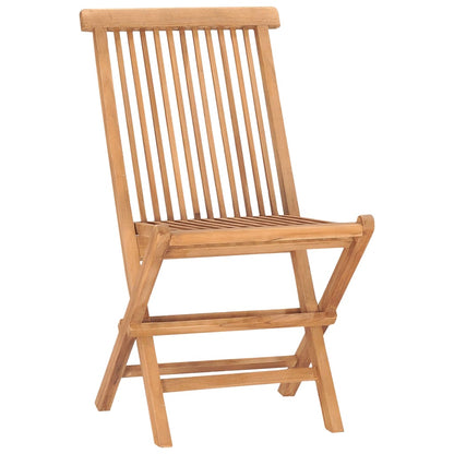 3Dílný Skládací Zahradní Jídelní Set S Poduškou Masivní Teak