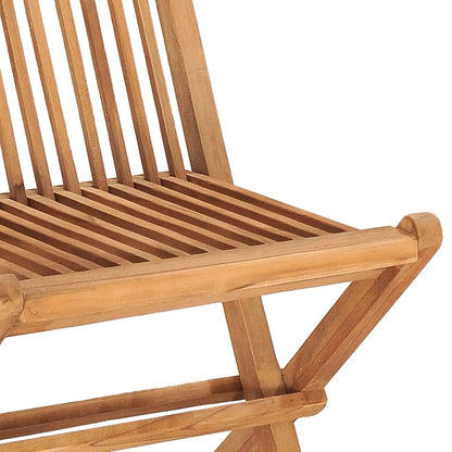 3Dílný Skládací Zahradní Jídelní Set S Poduškou Masivní Teak