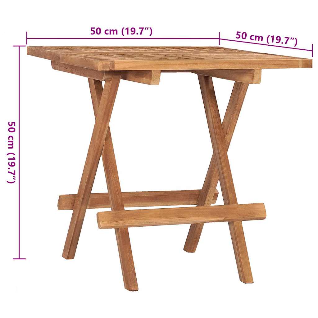3Dílný Skládací Zahradní Jídelní Set S Poduškou Masivní Teak