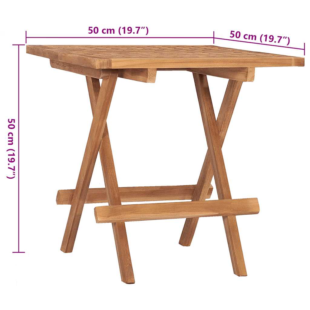 3Dílný Skládací Zahradní Jídelní Set S Poduškou Masivní Teak
