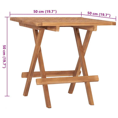 3Dílný Skládací Zahradní Jídelní Set S Poduškou Masivní Teak