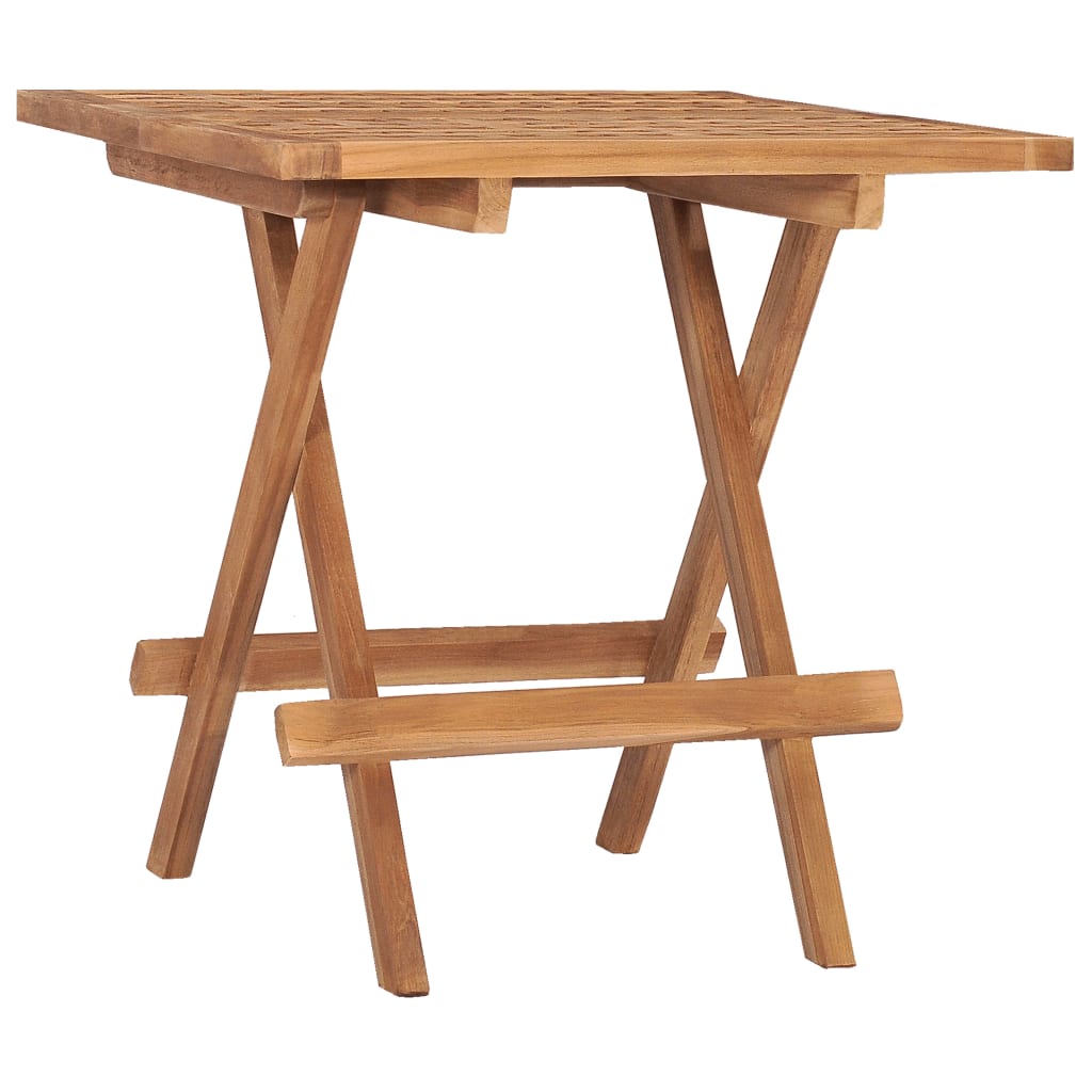 3Dílný Skládací Zahradní Jídelní Set S Poduškou Masivní Teak