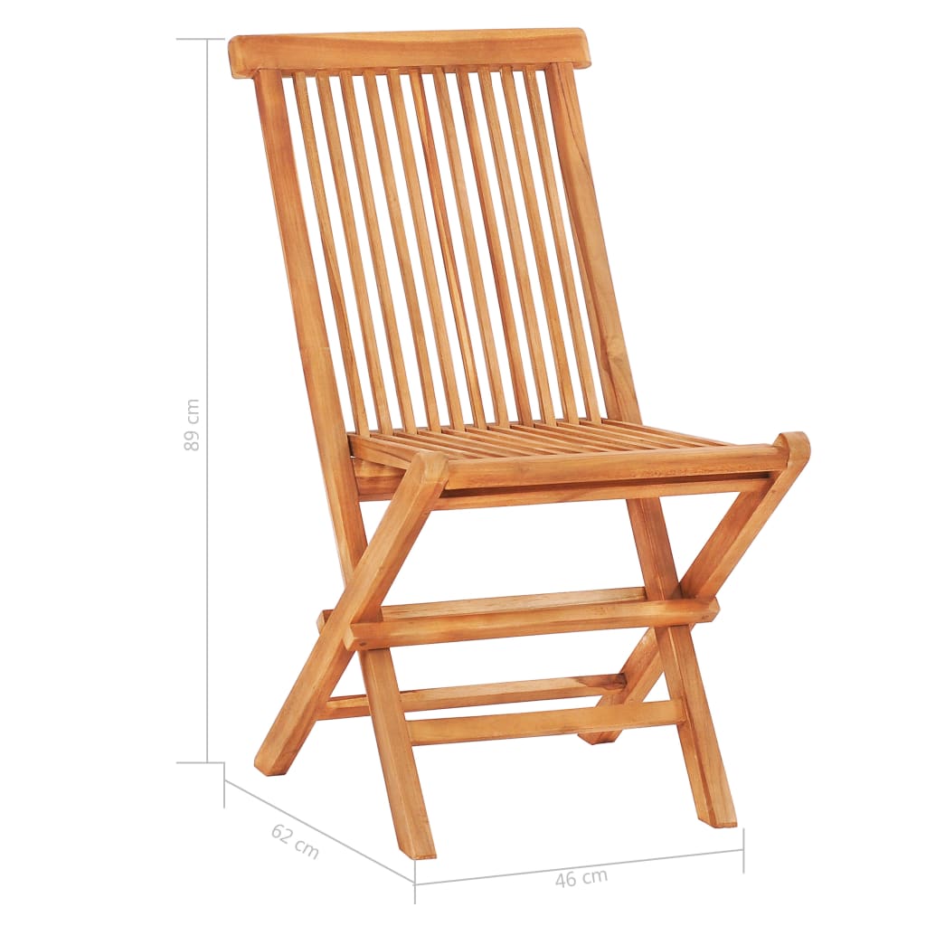 3Dílný Bistro Set S Červenými Károvanými Poduškami Masivní Teak