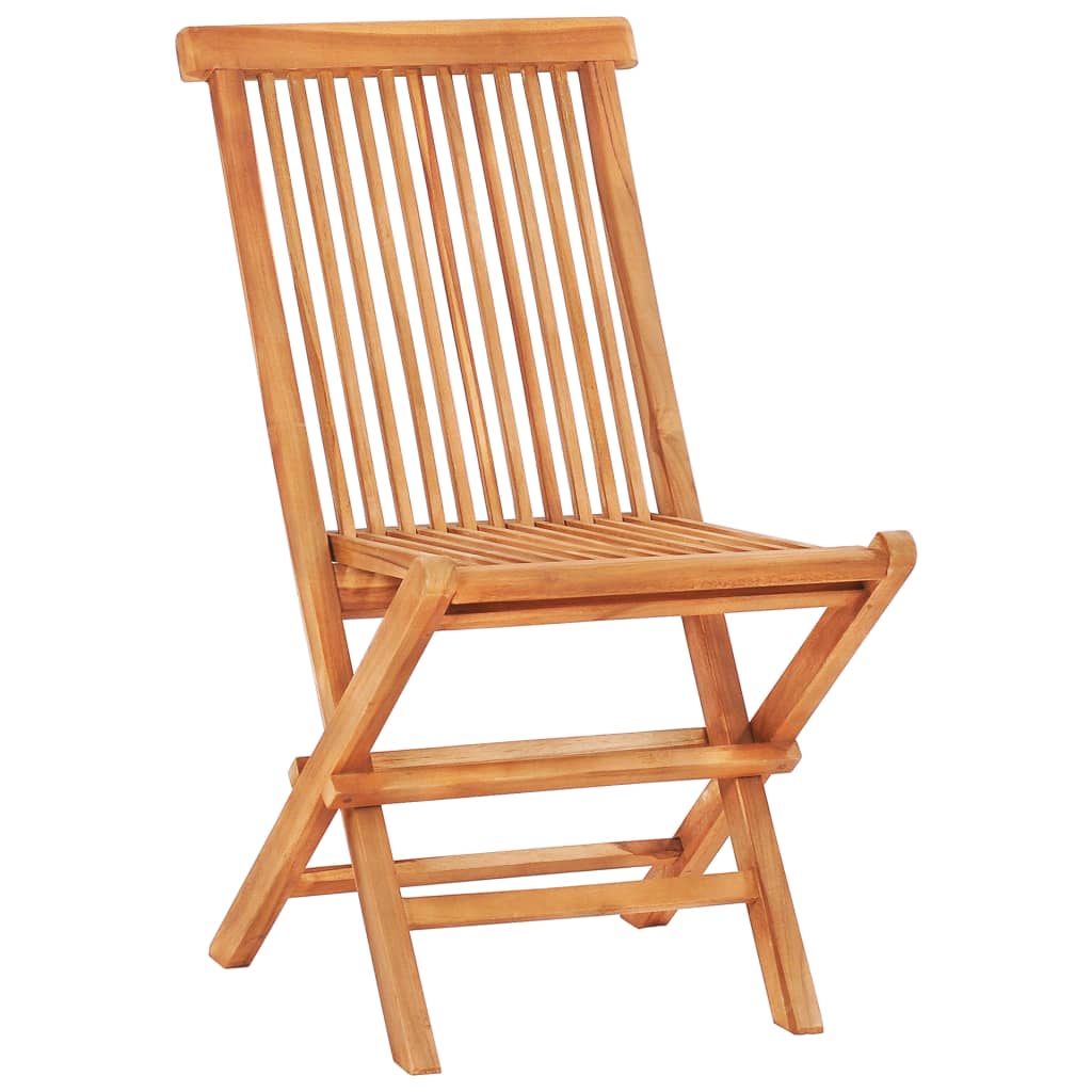 3Dílný Bistro Set S Šedými Károvanými Poduškami Masivní Teak