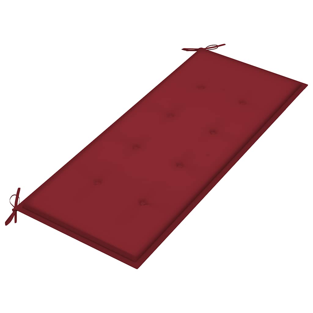 Stohovatelná Zahradní Lavice S Poduškou 128,5 Cm Masivní Teak