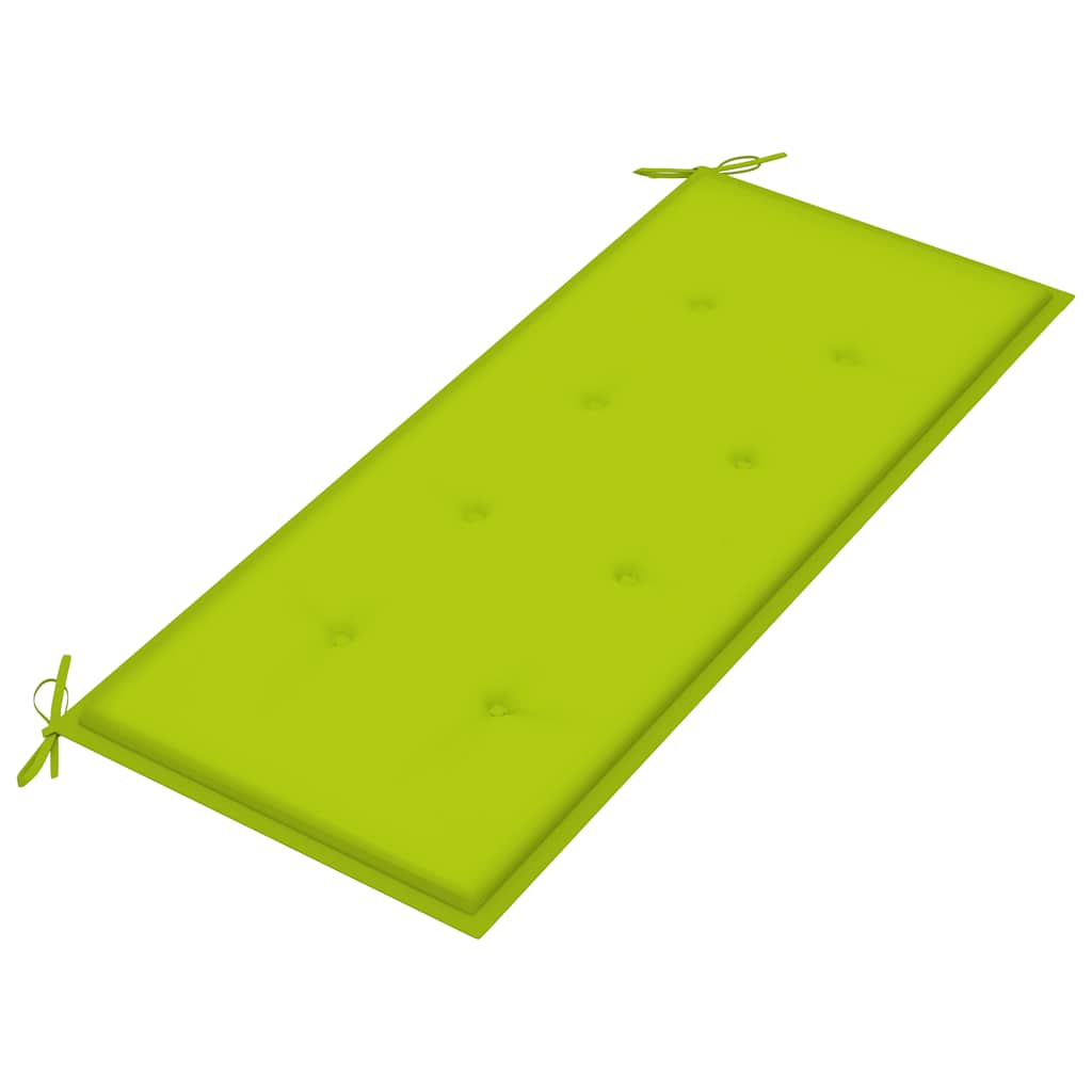 Stohovatelná Zahradní Lavice S Poduškou 128,5 Cm Masivní Teak