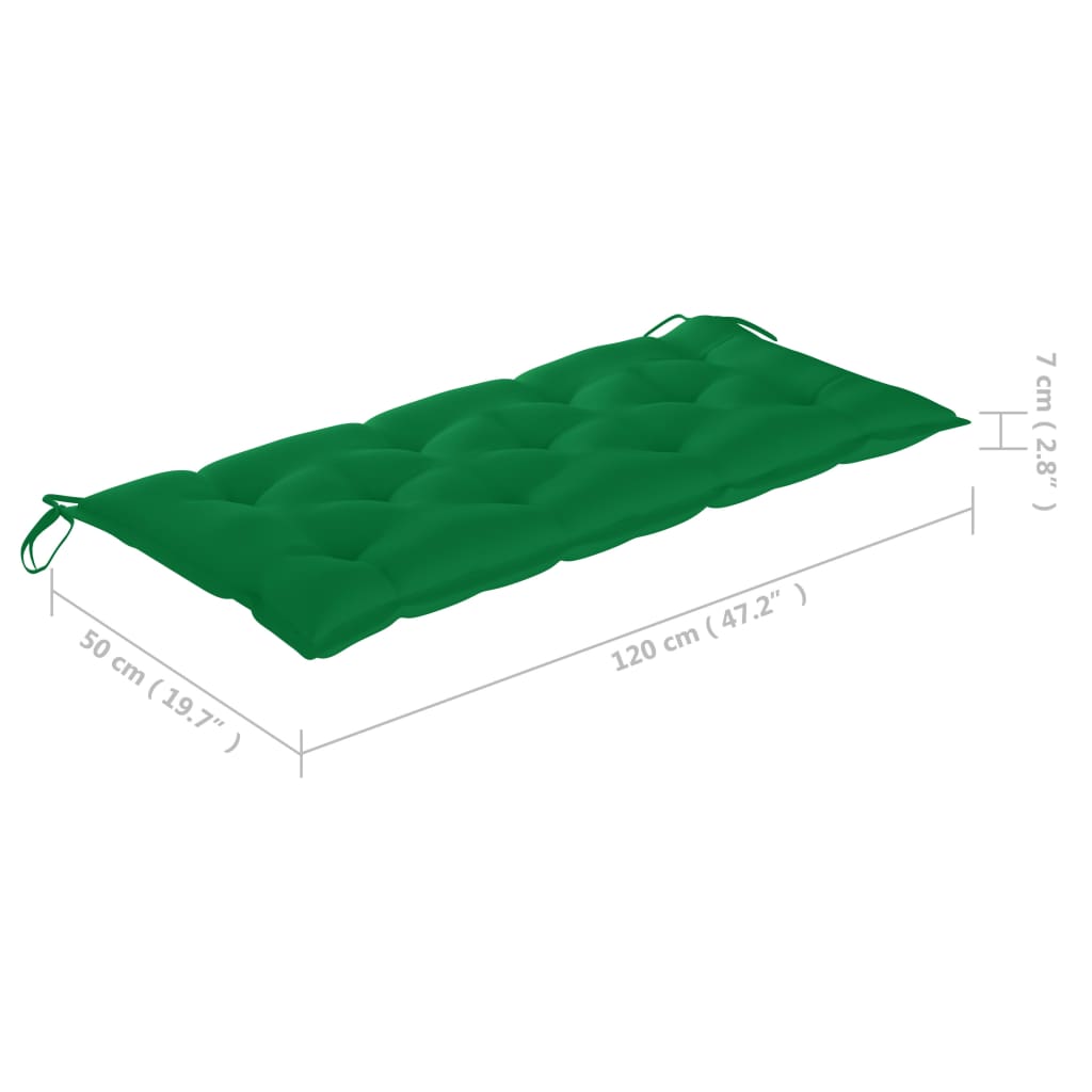 Stohovatelná Zahradní Lavice S Poduškou 128,5 Cm Masivní Teak