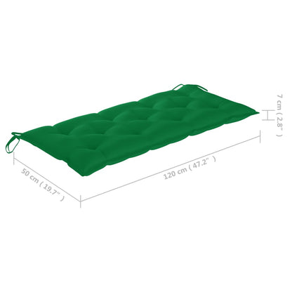 Stohovatelná Zahradní Lavice S Poduškou 128,5 Cm Masivní Teak