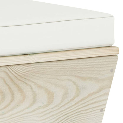 5Dílná Zahradní Sedací Souprava Z Palet + Podušky Smrkové Dřevo