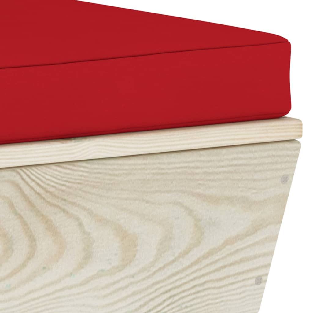 6Dílná Zahradní Sedací Souprava Z Palet + Podušky Smrkové Dřevo