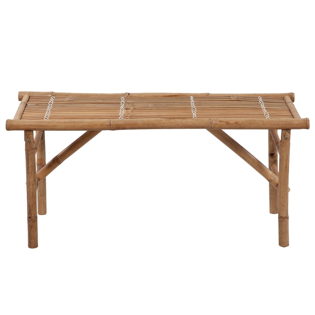 Skládací Zahradní Lavice S Poduškou 118 Cm Bambus