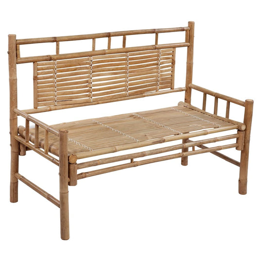 Zahradní Lavice S Poduškou 120 Cm Bambus