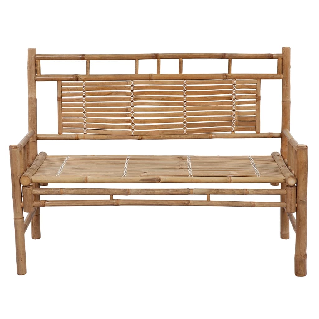 Zahradní Lavice S Poduškou 120 Cm Bambus
