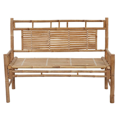 Zahradní Lavice S Poduškou 120 Cm Bambus