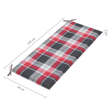 Zahradní Lavice S Poduškou 120 Cm Bambus