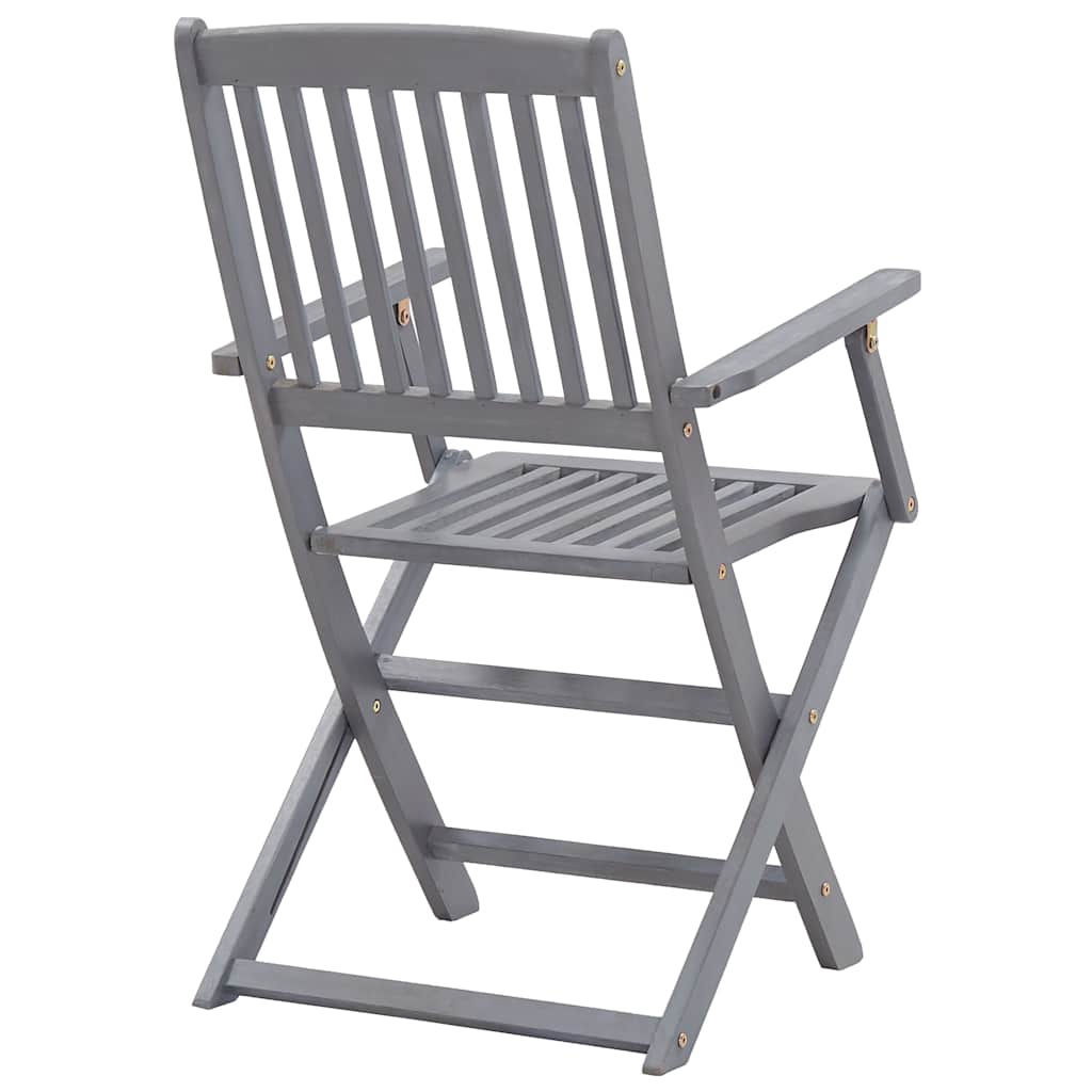 Skládací Zahradní Židle S Poduškami 4 Ks Masivní Akácie