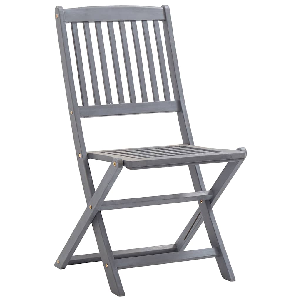 Skládací Zahradní Židle S Poduškami 4 Ks Masivní Akáciové Dřevo