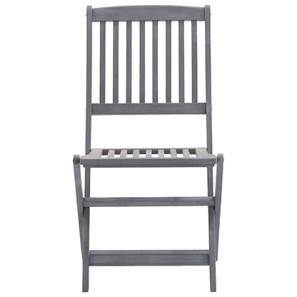 Skládací Zahradní Židle S Poduškami 4 Ks Masivní Akáciové Dřevo