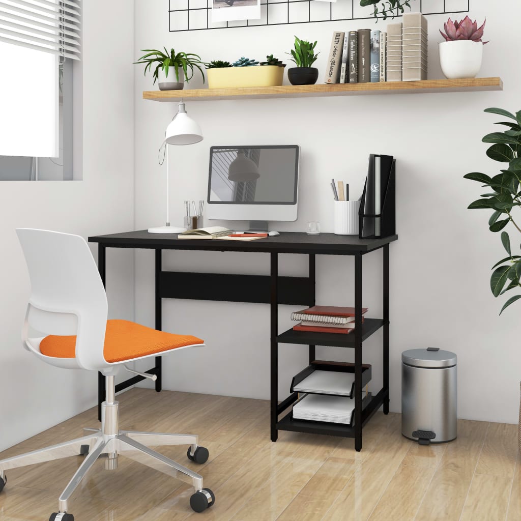 Pc Stůl Bílý 105 X 55 X 72 Cm Mdf A Kov