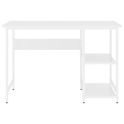 Pc Stůl Bílý 105 X 55 X 72 Cm Mdf A Kov