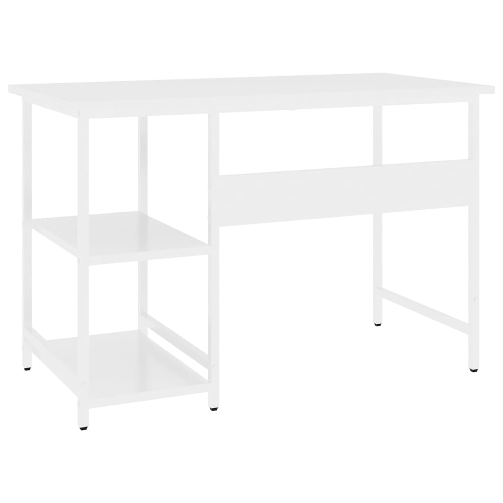 Pc Stůl Bílý 105 X 55 X 72 Cm Mdf A Kov