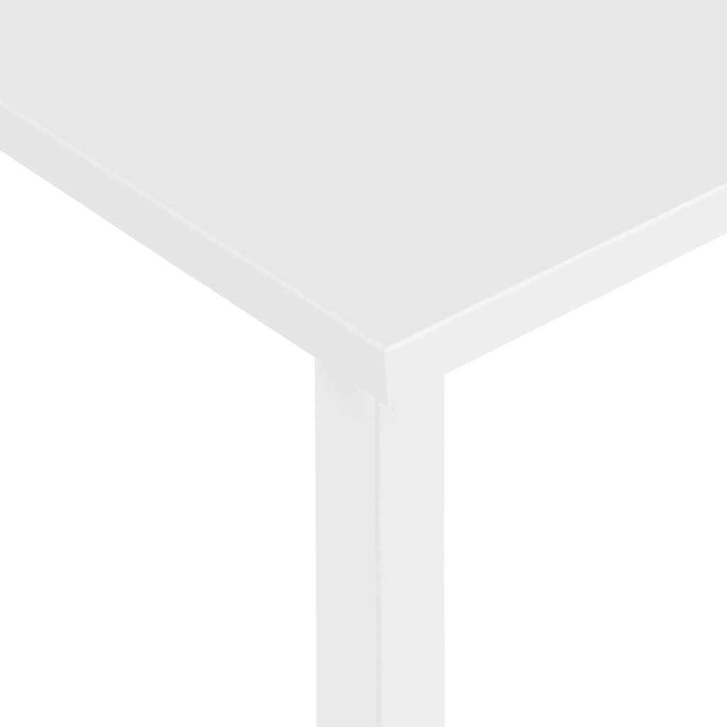 Pc Stůl Bílý 105 X 55 X 72 Cm Mdf A Kov