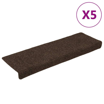 Schodové Rohože Samolepicí 15 Ks 65 X 21 X 4 Cm Tmavě Šedé S Obdélníkovým Okrajem