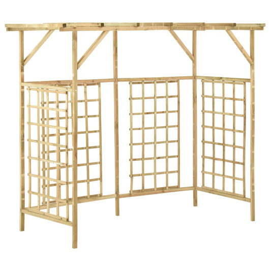 Zahradní Pergola Pro Tři Popelnice Impregnované Borové Dřevo