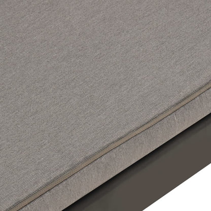 Zahradní Lavičky S Poduškami 2 Ks Plast Šedé