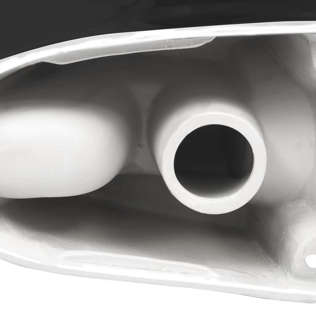 Keramické Wc Kombi Kulaté Spodní Odpad Černé