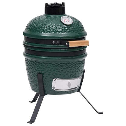 Zahradní Gril A Udírna 2 V 1 Kamado Keramický 56 Cm Červený