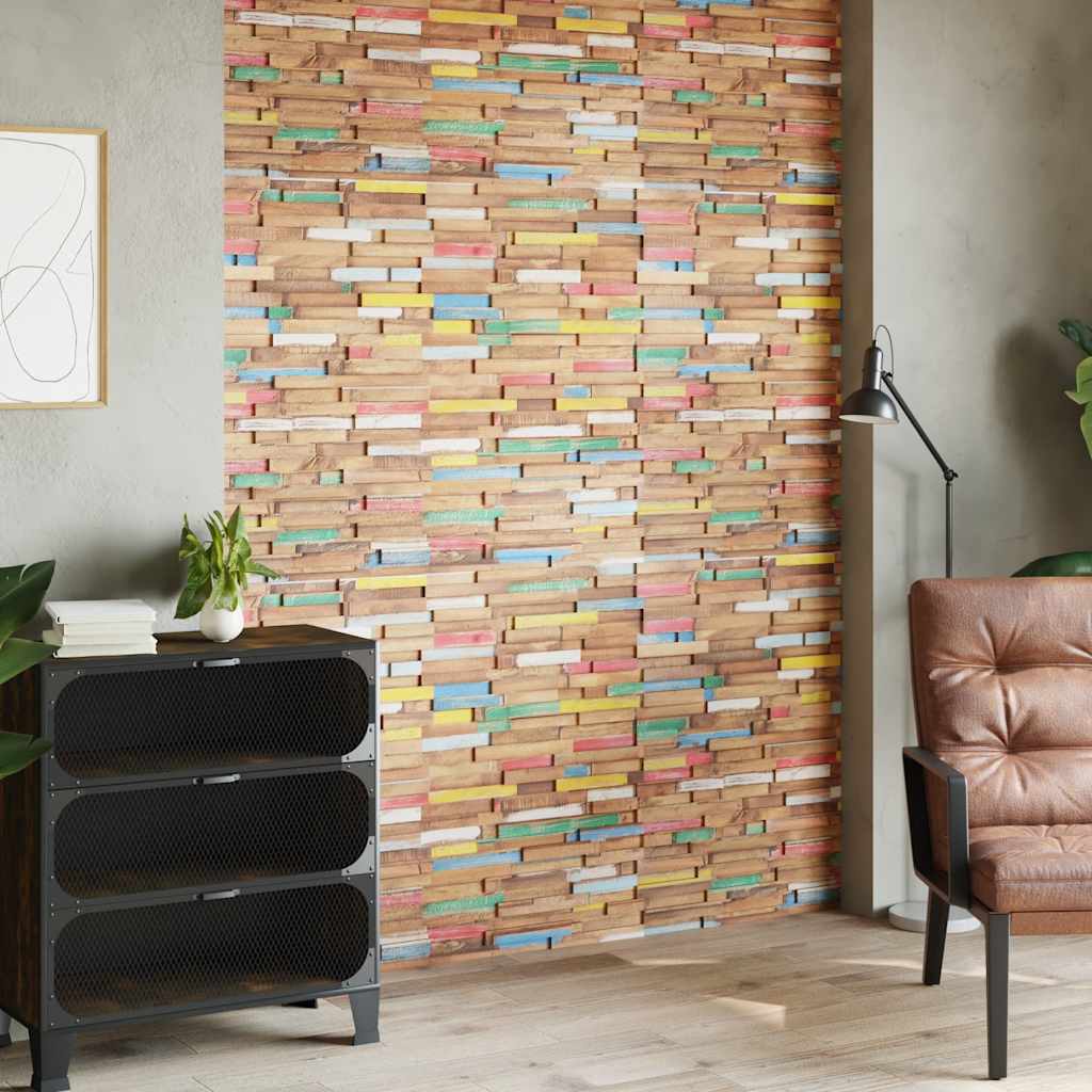 Nástěnné Obkladové Panely 10 Ks 1,03 M² Recyklovaný Teak