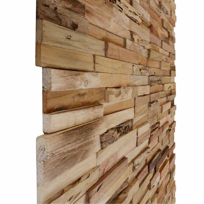 Nástěnné Obkladové Panely 10 Ks 1,03 M² Recyklovaný Teak