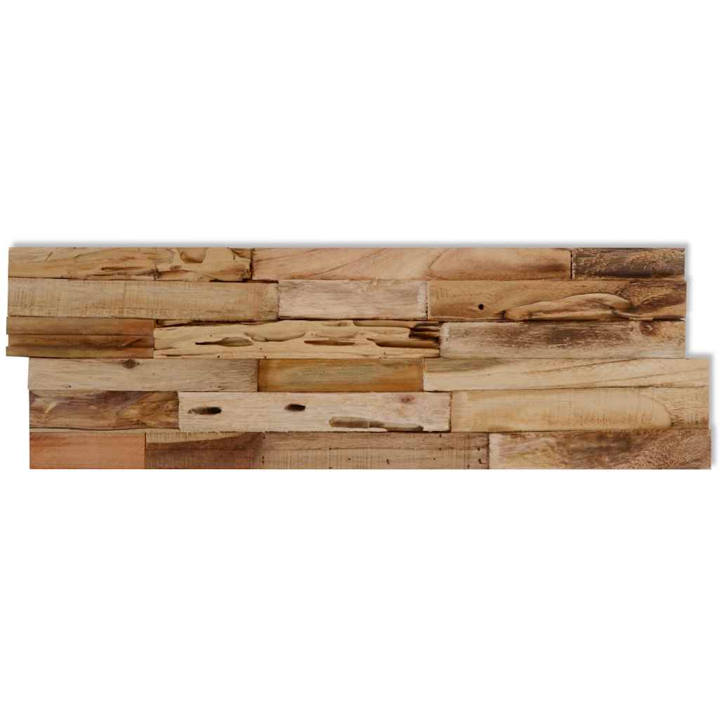 Nástěnné Obkladové Panely 10 Ks 1,03 M² Recyklovaný Teak
