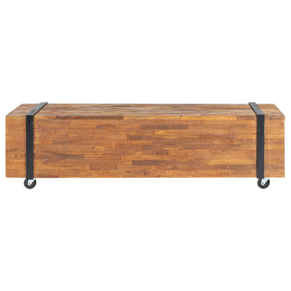 Tv Stolek 110 X 30 X 32,5 Cm Masivní Teakové Dřevo