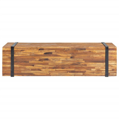 Tv Stolek 110 X 30 X 32,5 Cm Masivní Teakové Dřevo