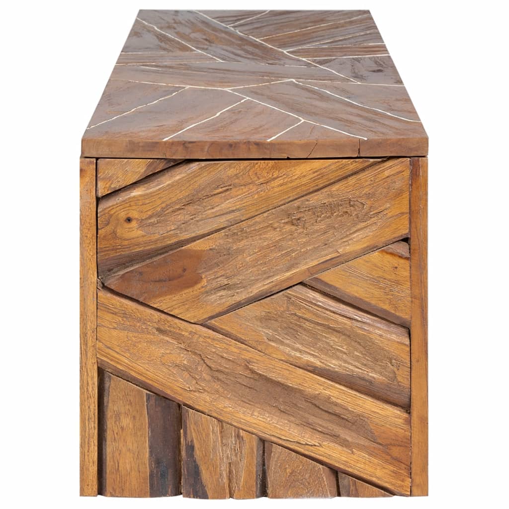 Tv Stolek 110 X 60 X 38 Cm Masivní Teakové Dřevo