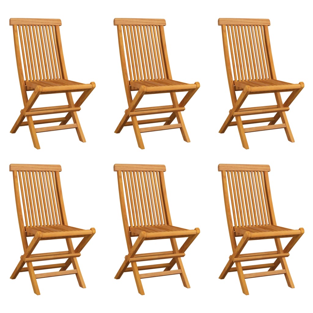 Skládací Zahradní Židle 4 Ks Masivní Teak