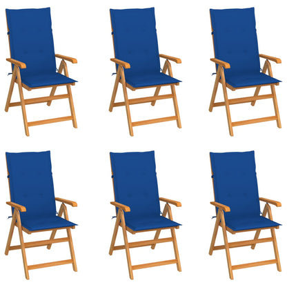 Zahradní Židle 4 Ks Černé Podušky Masivní Teak