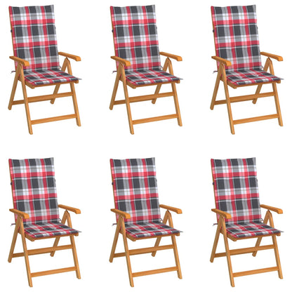 Zahradní Židle 4 Ks Černé Podušky Masivní Teak